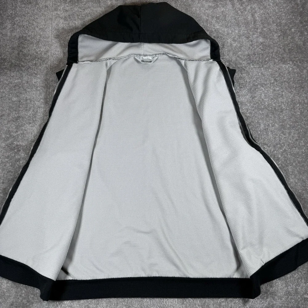 Vintage Muleskin Vest Men's XL Black Thermal Lined Sleeveless Full Zip